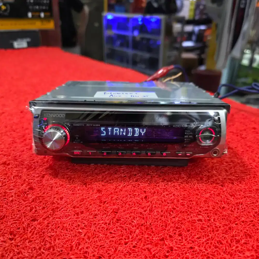 Head Unit Single Din KENWOOD KDC-MP339S CD Sudah dipasang Bluetooth