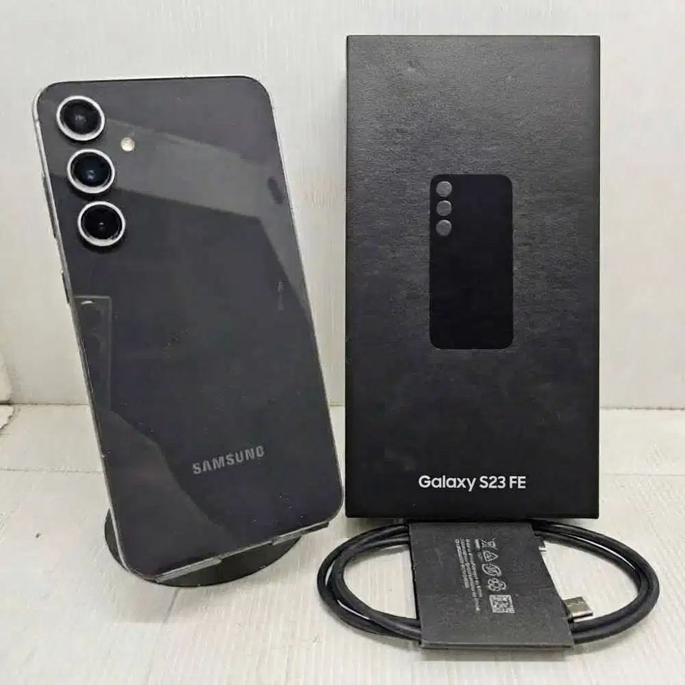 FULLSET SAMSUNG GALAXY S23 FE 5G 8/256 GRAPHITE EX SEIN RESMI