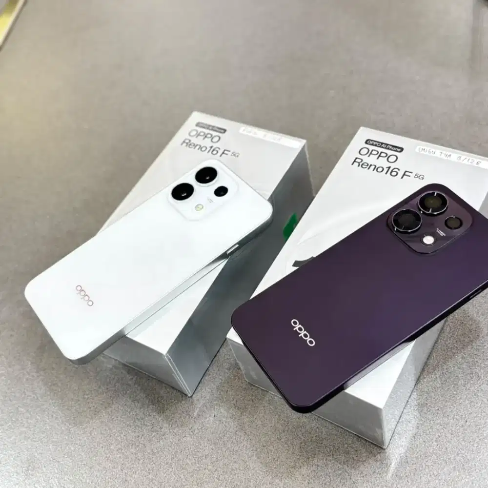 OPPO Reno16 F 5G RAM 8/128GB & 8/258006GB Original Fullset Mulus