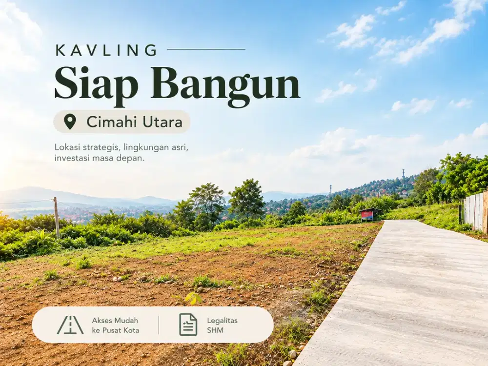 Tanah Siap Bangun di Cipageran, Cimahi Utara - 500 Jutaan