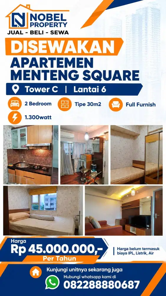 Apartemen Menteng Square Furnished 2BR Minimalis Jakarta Pusat
