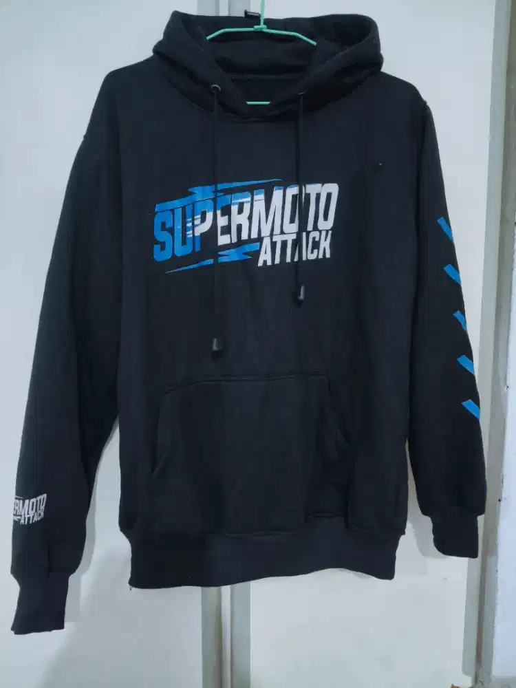 Hoodie Supermoto Hitam