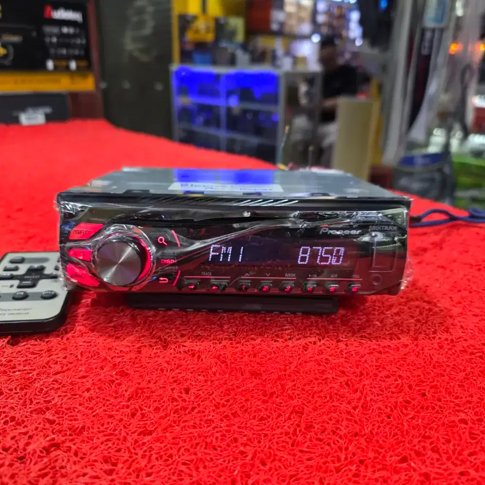 Head Unit Single Din Pioneer DEH-X1650UB USB sudah dipasang Bluetooth