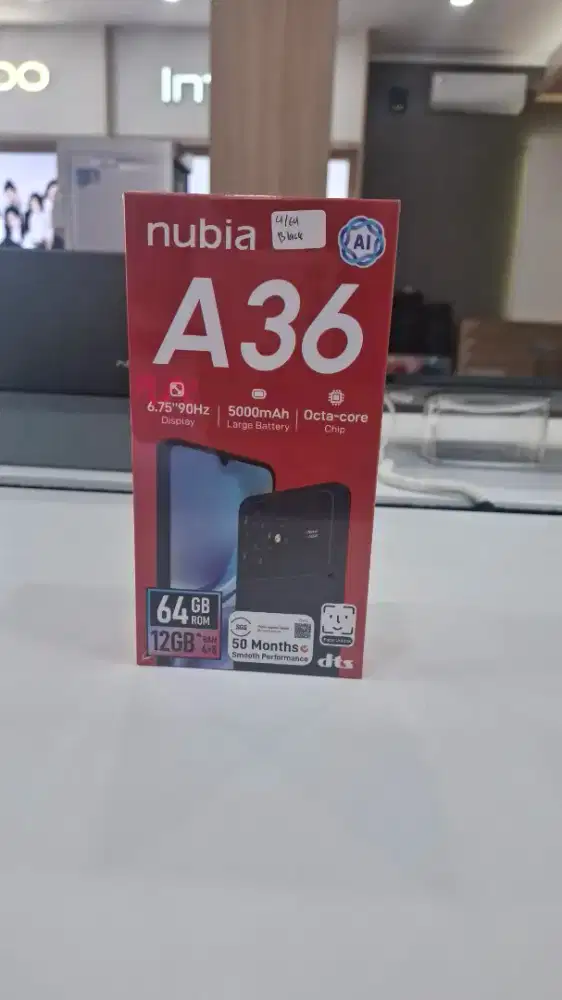 Nubia A 36 black & blue