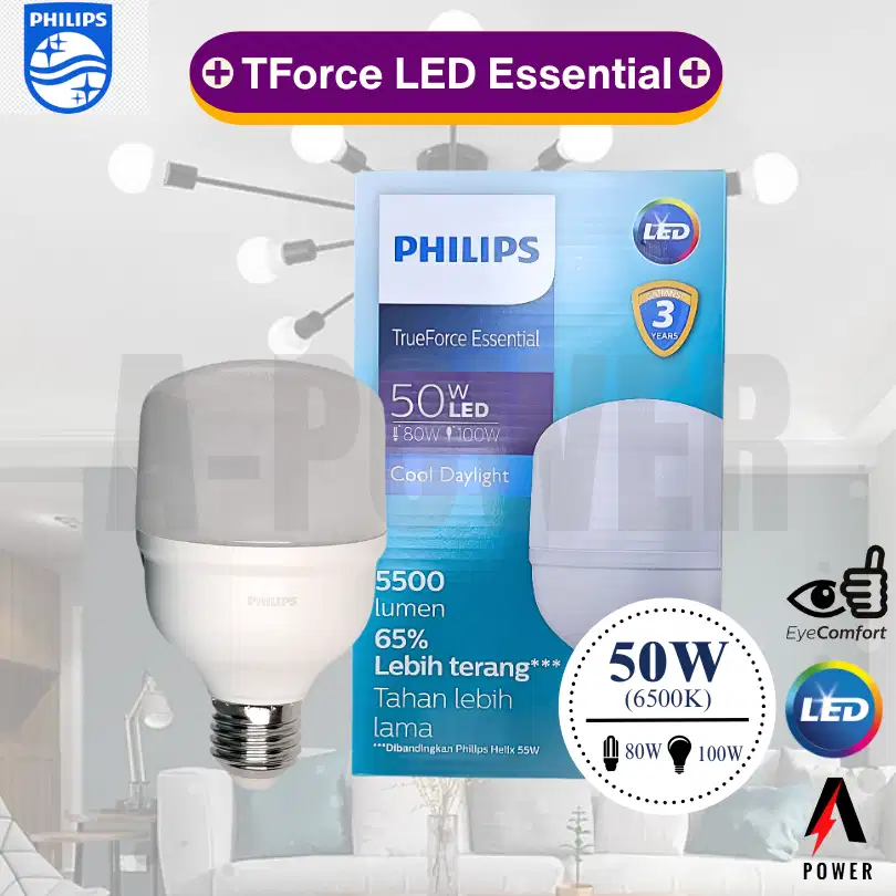 Philips - Lampu LED Essential 50W (Putih)