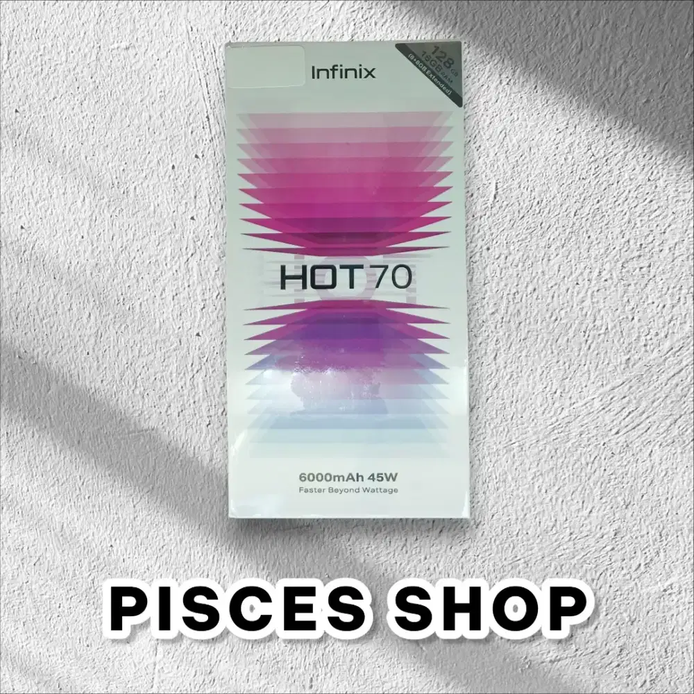 INFINIX HOT 70 RAM 8/128 NEW Segel Garansi Resmi 1 Tahun