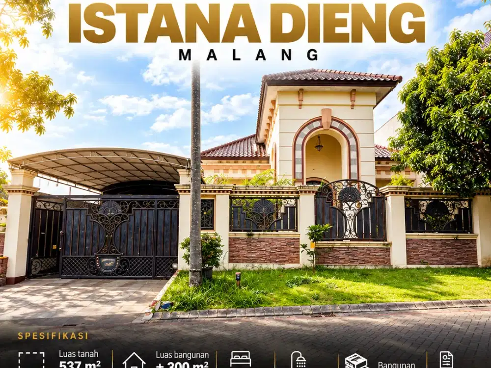 Rumah Mewah di Boulevard Istana Dieng Malang