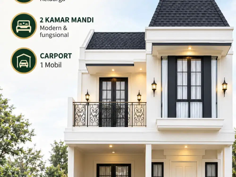 Rumah Modern di Mampang, LT 50 m² dan LB 55 m²