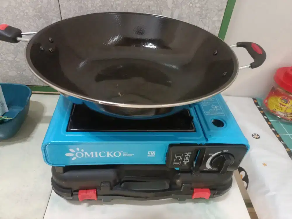 Kompor Portable lengkap wajan + Gas portable