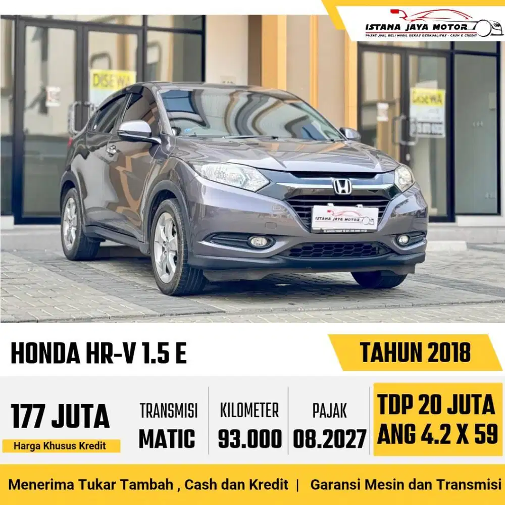 [PAJAK PANJANG] Honda HR-V E 1.5 Automatic 2018