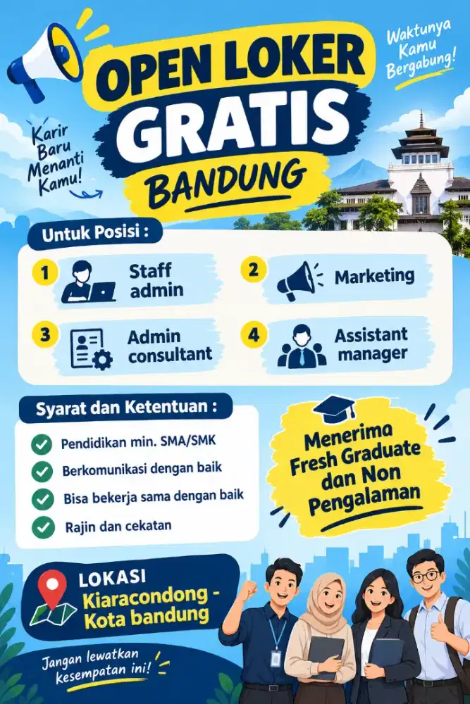 LOKER GRATIS BANDUNG