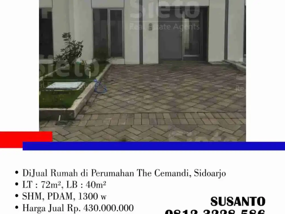 DiJual Rumah di Perumahan The Cemandi, Sidoarjo