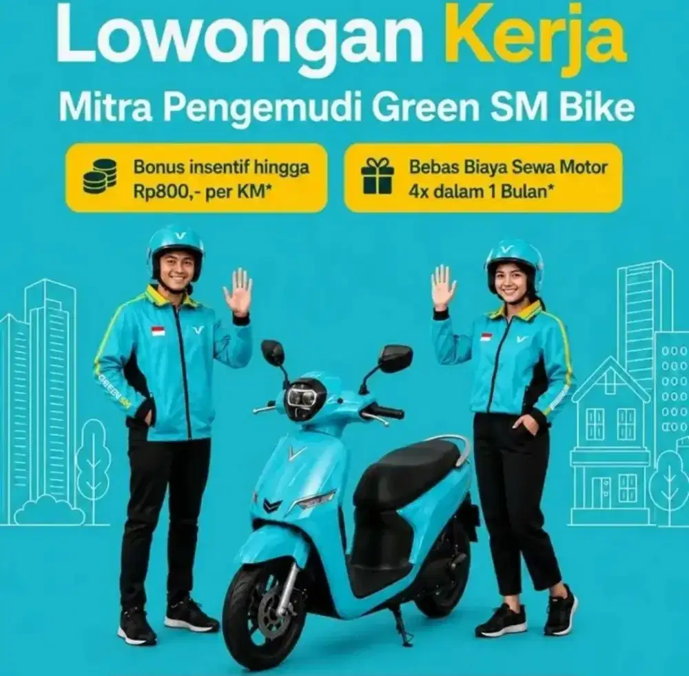 Lowongan mitra pengemudi motor Listrik