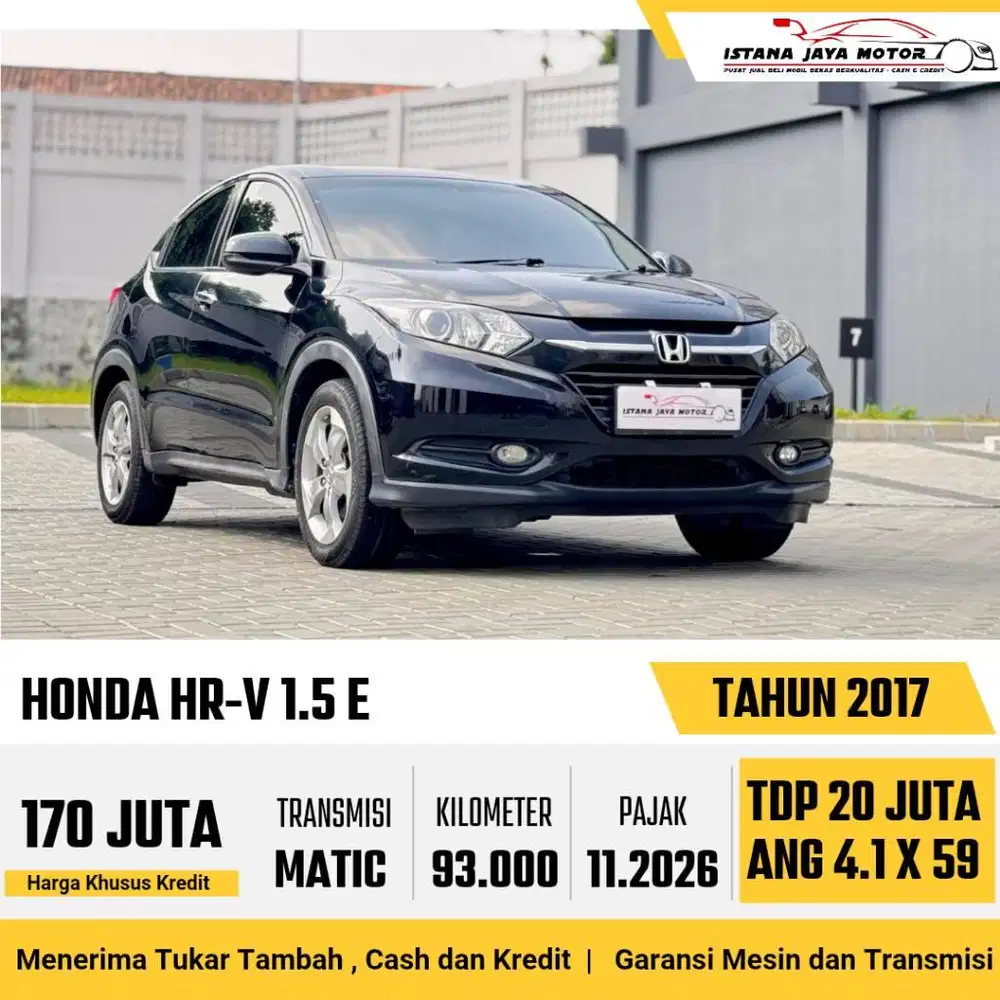 Honda HR-V E 1.5 Automatic NIK 2017 Hitam