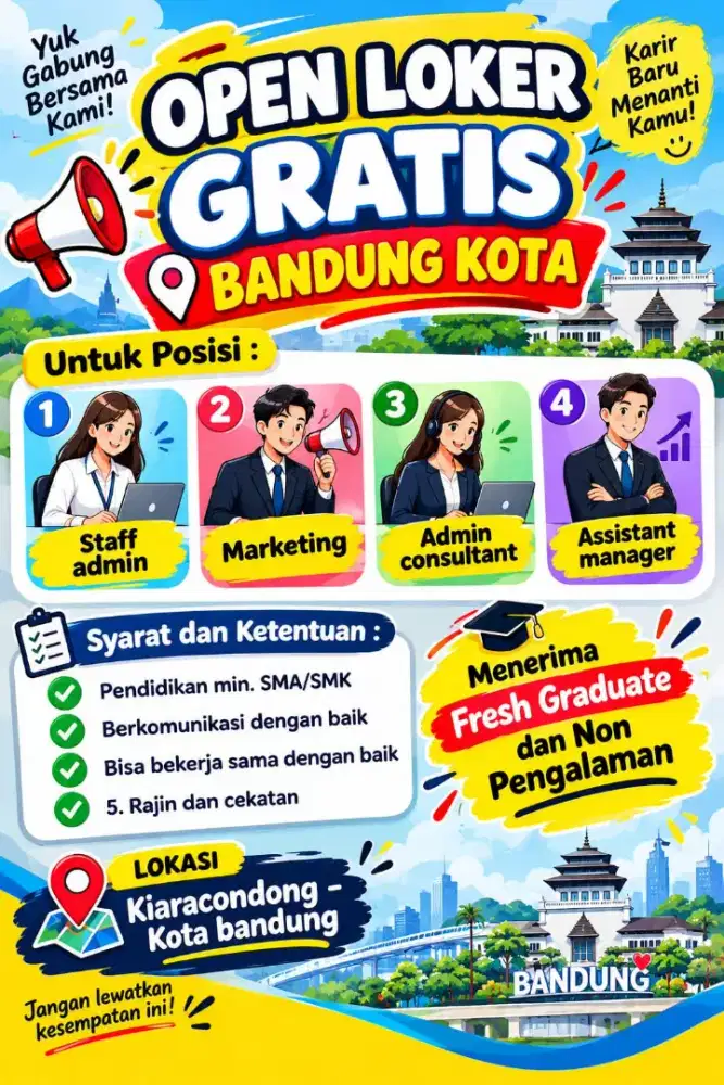 LOKER BANDUNG GRATIS