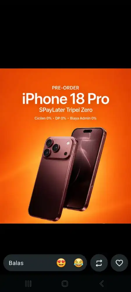 PO Iphone 18 new