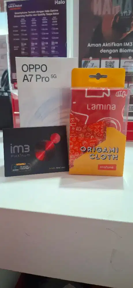 Oppo A7pro ckup tambah 149k dapatkan kuota im3 slma 6bln dan origami
