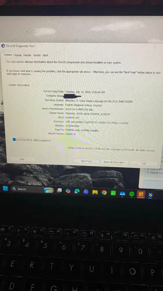 Asus vivobook 14x
