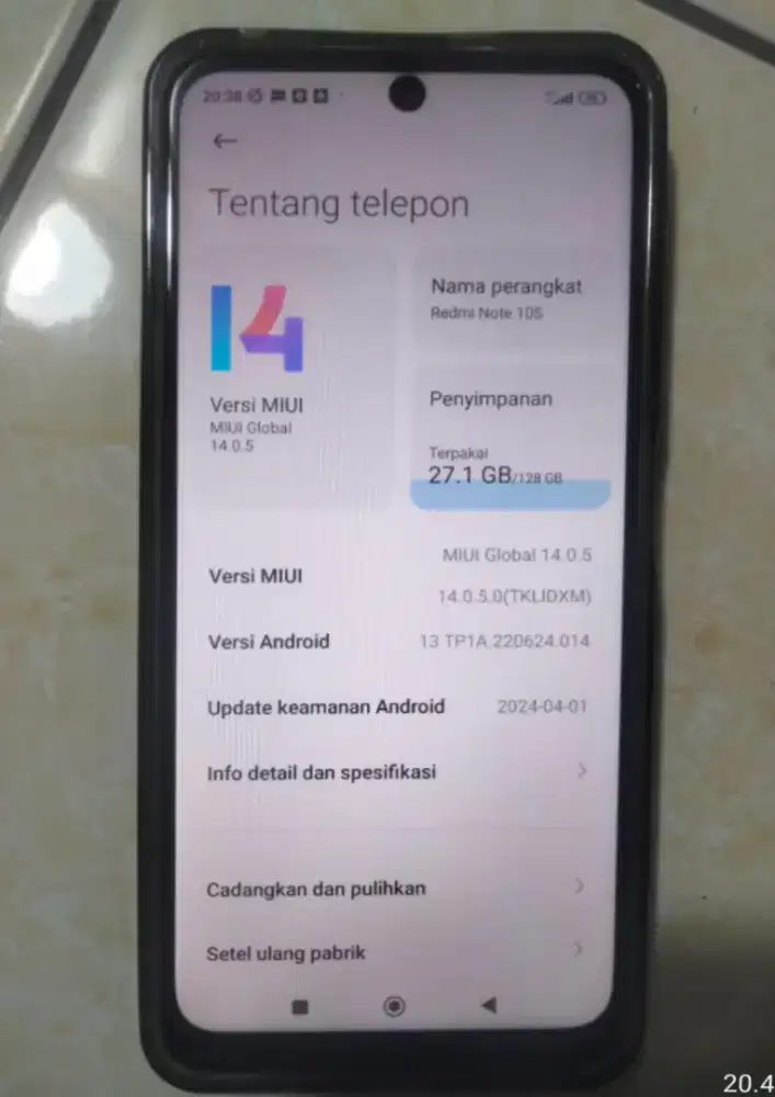 Redmi note10s ram8+/128nfc