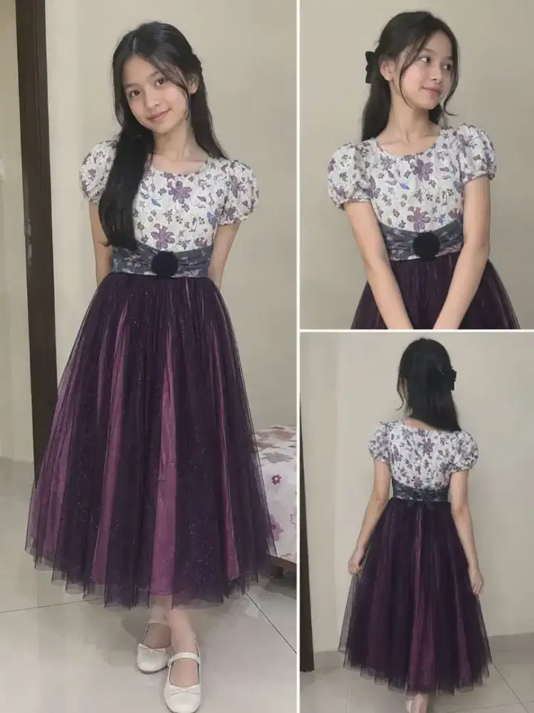 Dress pesta purple