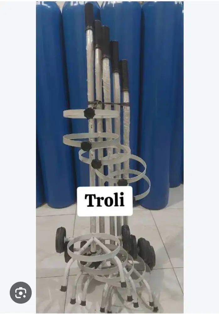 Dijual murah 10 Troli Tabung Oksigen 1 m³