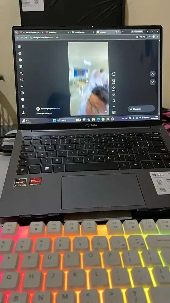Dijual cepat Laptop Axioo hype 5 AMD X6
