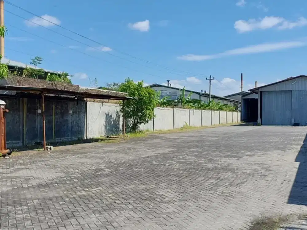 Disewakan Gudang Bulakrejo Sukoharjo, Luas 4.236 m², Zona Industri, Akses Truk Kontainer