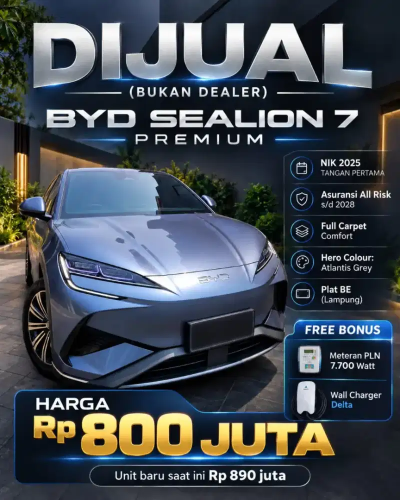 BYD sealion 7 Lampung
