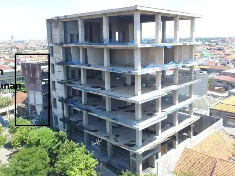 GEDUNG HITUNG TANAH HANYA 120 METER DARI RAYA INDRAPURA