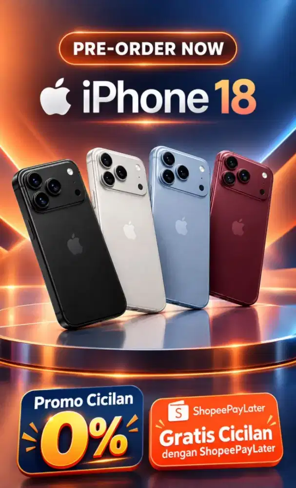 Kredit Iphone Series 18 Bunga 0% via Shopeepay