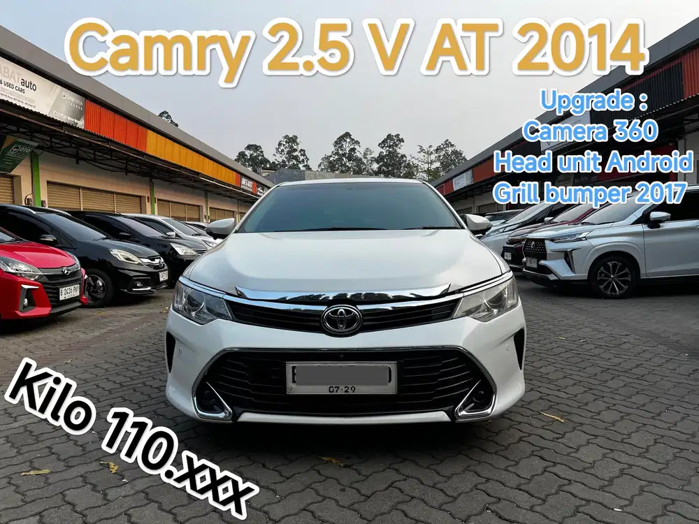 5JT CAMRY 2.5 V AT 2014 UPGRADE 2017 2018 WHITE RARE !!