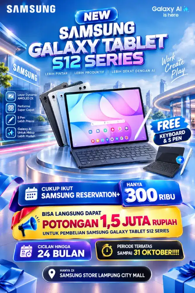 NEW SAMSUNG GALAXU TABLET S12 SERIES