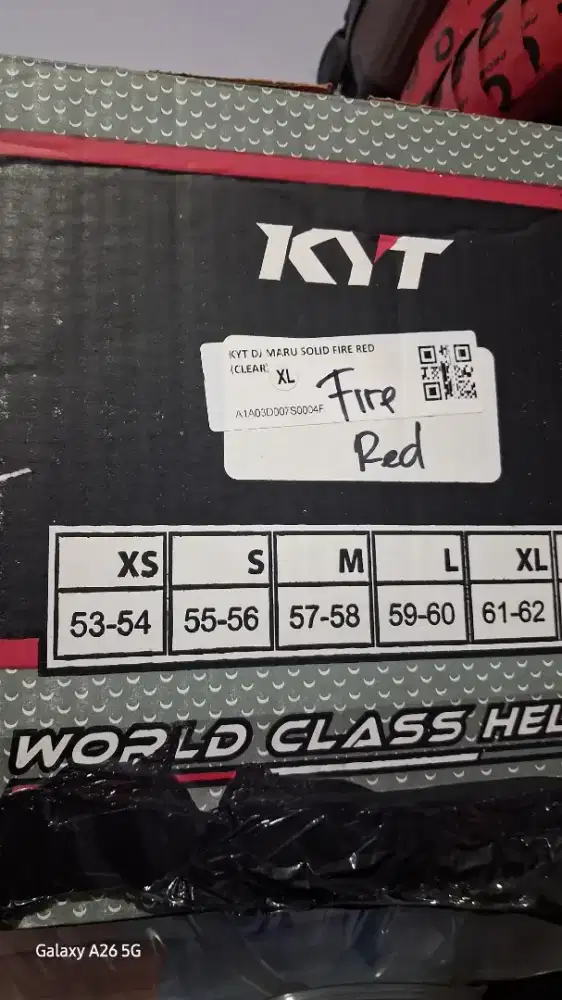Helm KYT RED FIRE