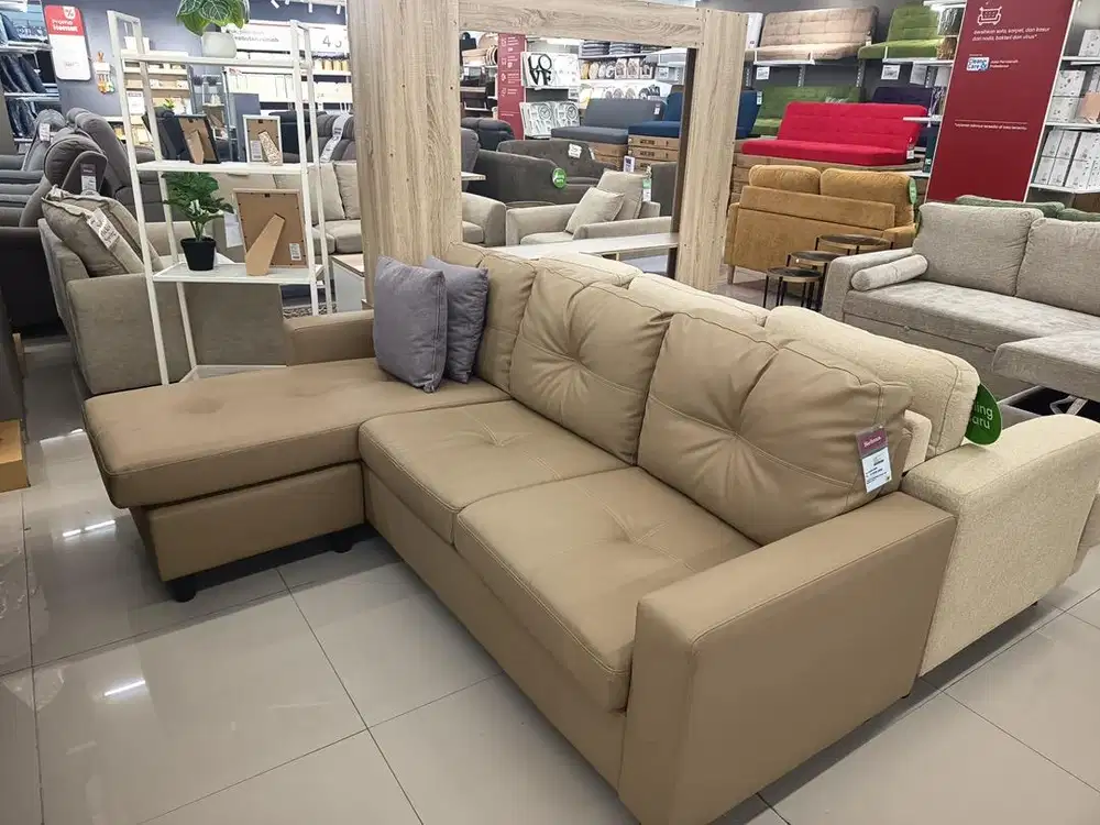 SOFA L BAHAN KULIT
