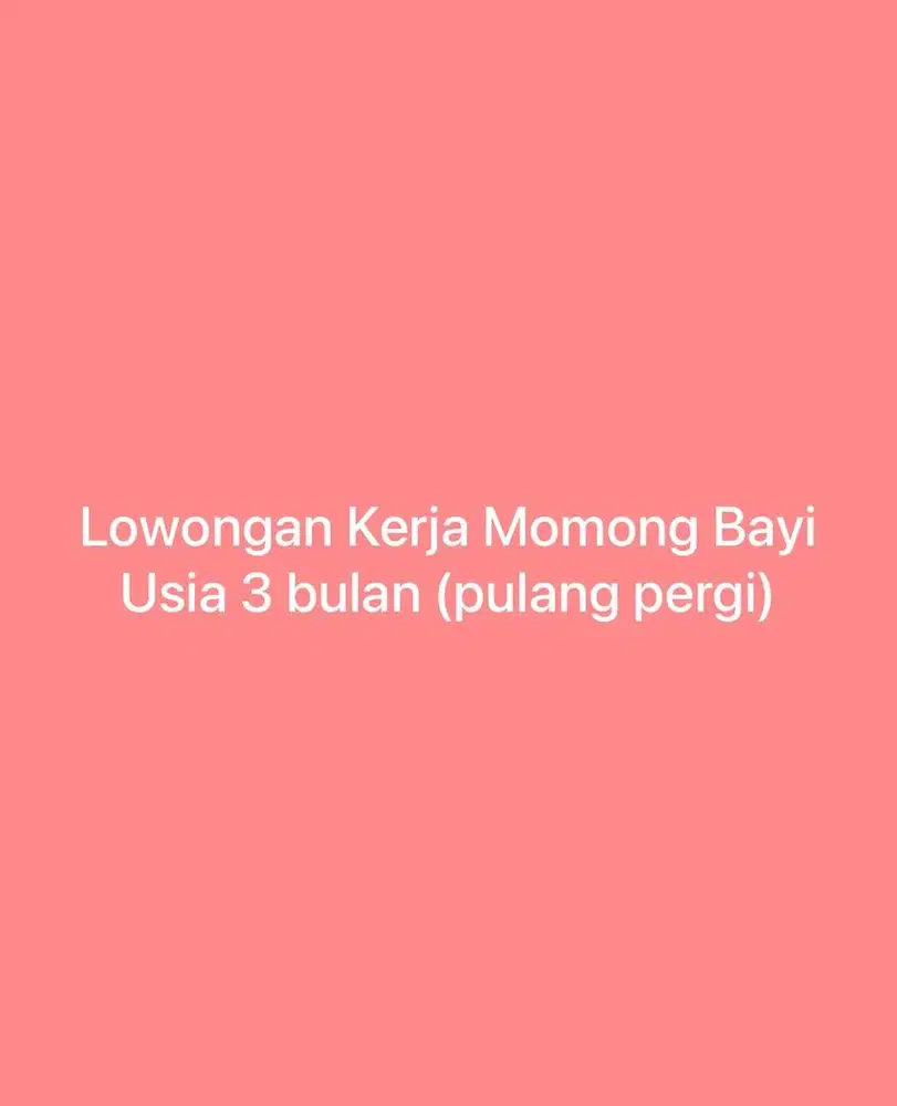 Momong bayi usia 3 bulan