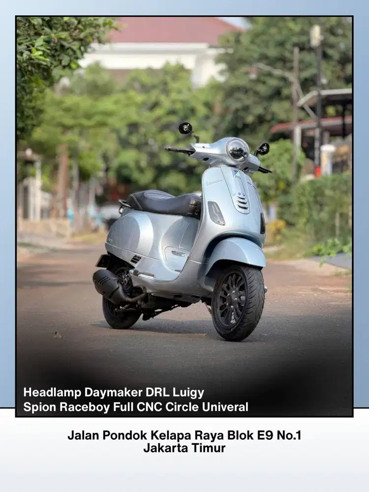 TERMURAH PIAGGIO VESPA LX125 IGET LED TAHUN 2022 WARNA GREY DELICATO