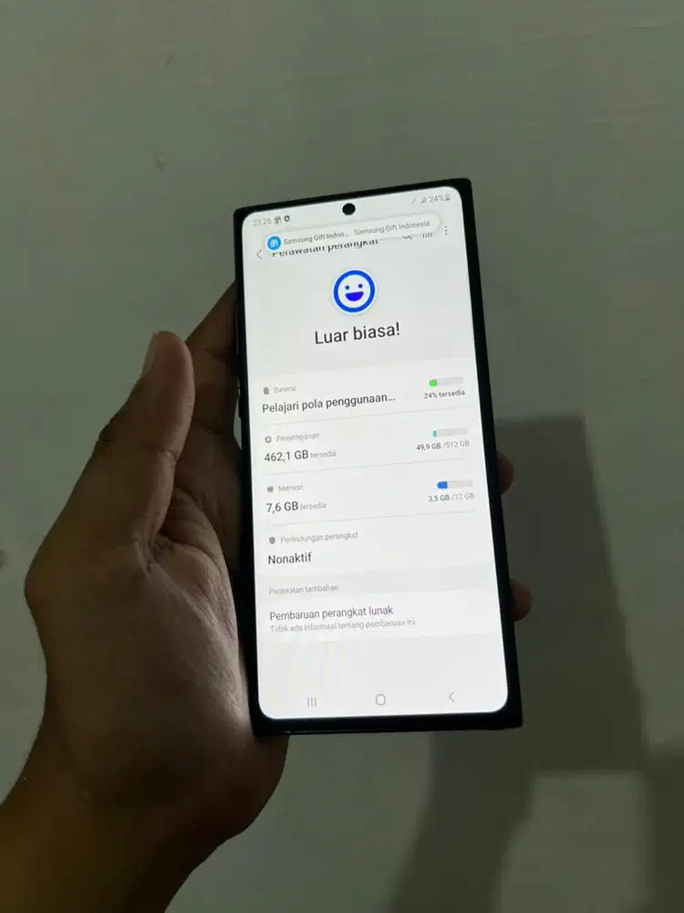 di jual samsung note 10 plus hp dan charger