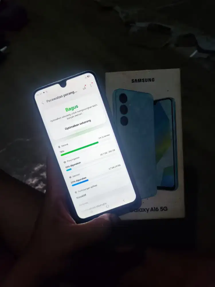 SAMSUNG A16 5G 8/256 FULLSET. NO MINUS, LECET PEMAKAIAN