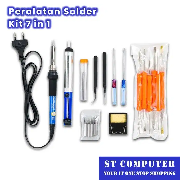 Peralatan Solder Kit 7 in 1 Soldering Iron