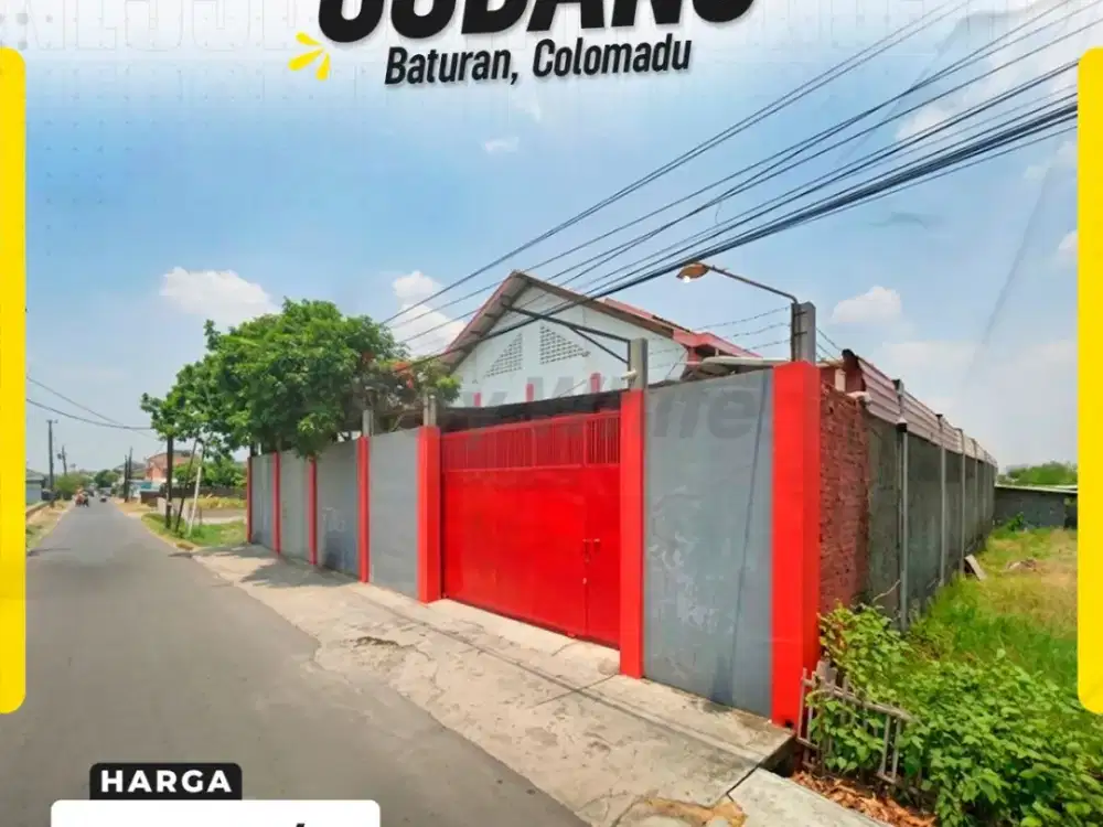 Dijual / Sewa Gudang 1.132 m² Siap Pakai  Akses Fusso di Baturan Colomadu Karanganyar