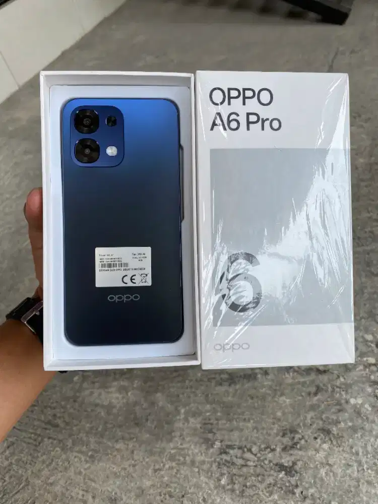 Oppo A6 Pro 8/128 (Blue),Fullset Original, Garansi 23 Jan 2027