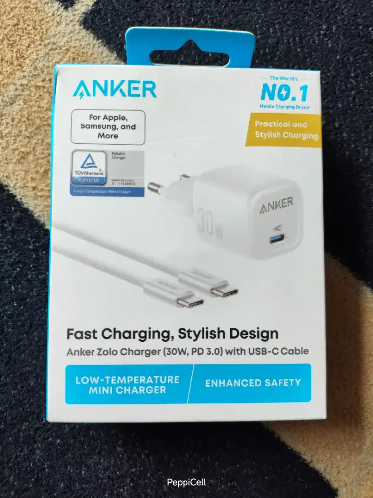 Charger iPhone 15 - 17 series Anker 30W + Kabel C to C