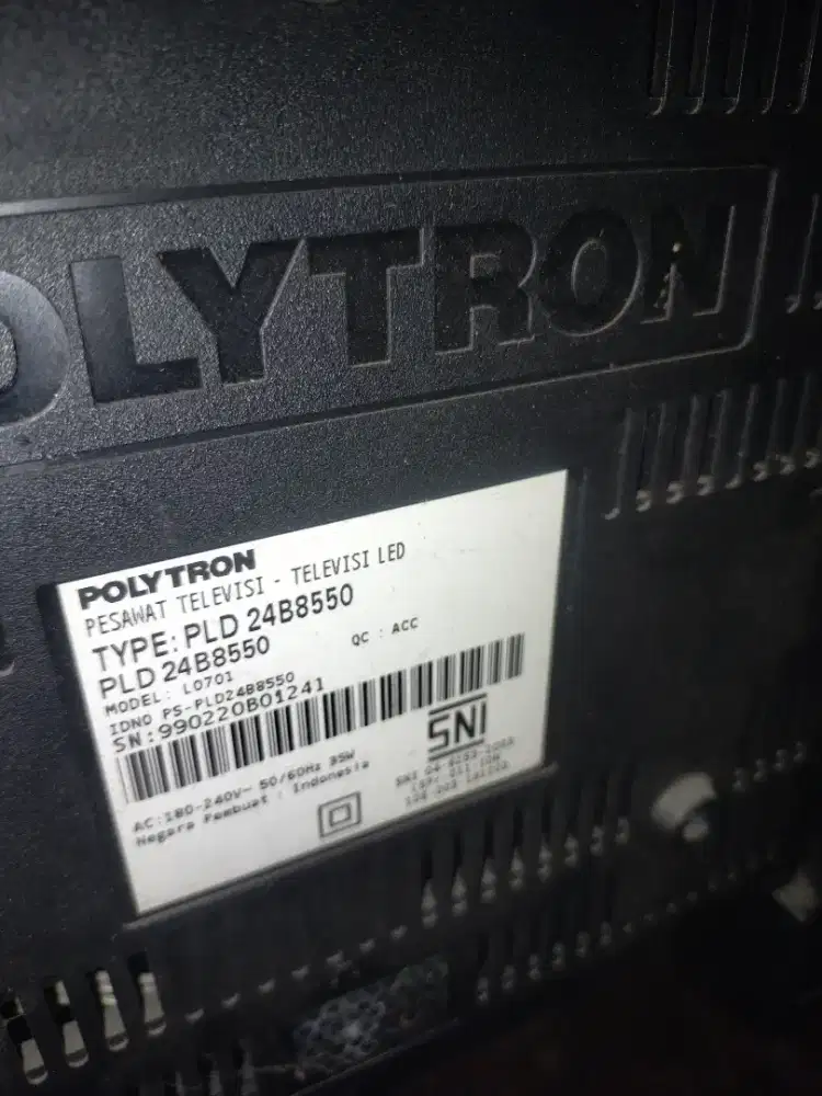 Tv polytron analog 24 inc minus d serpong