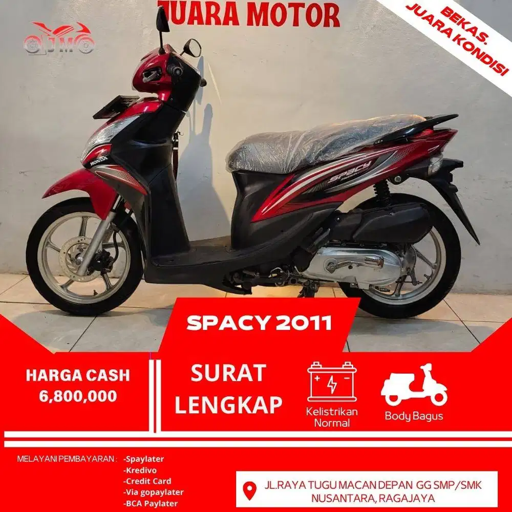 HONDA SPACY 2011 SURAT LENGKAP MESIN HALUS SIAP PAKAI