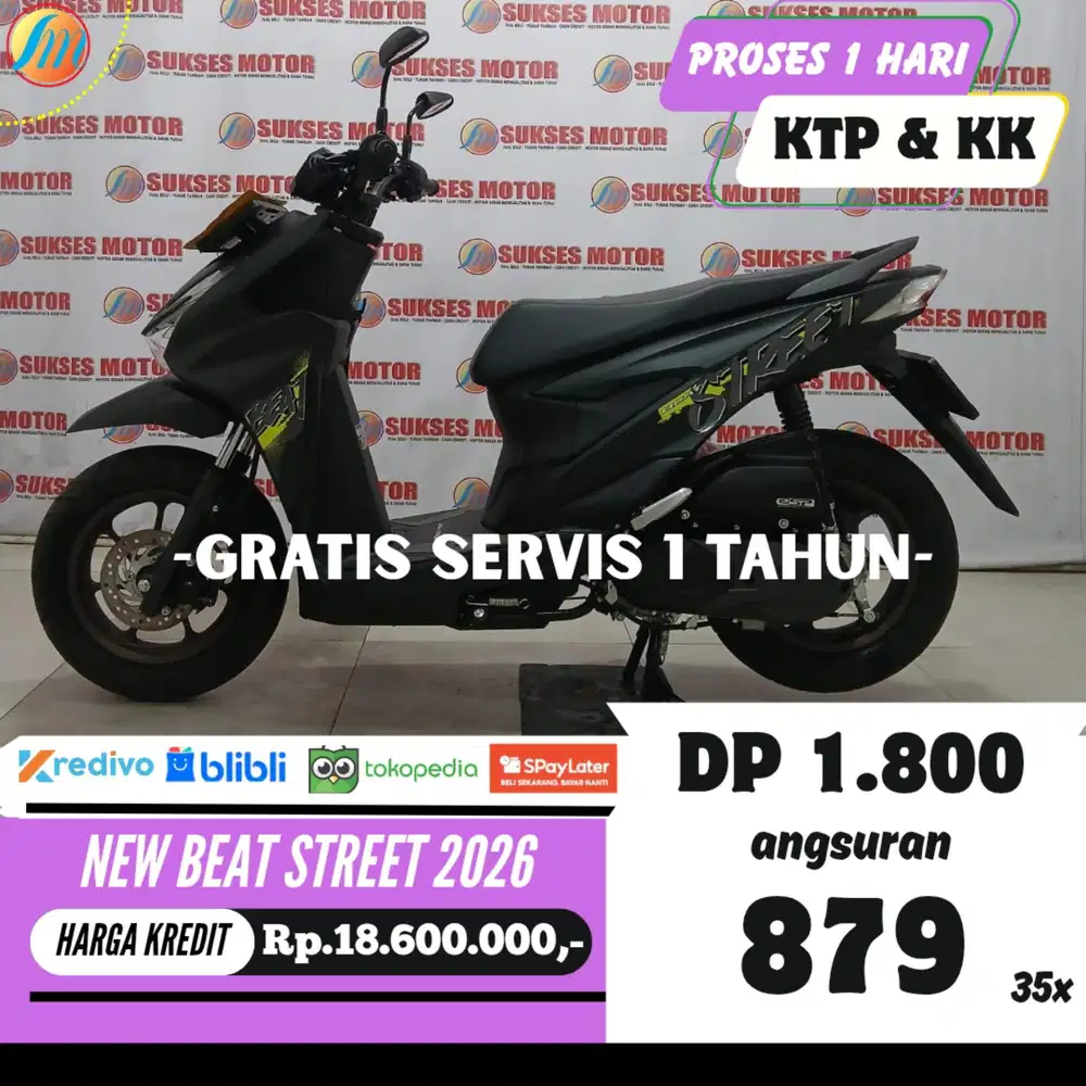 HONDA NEW BEAT STREET 2026 SEKEN KREDIT MURAH ANGSURAN SANGAT RINGAN