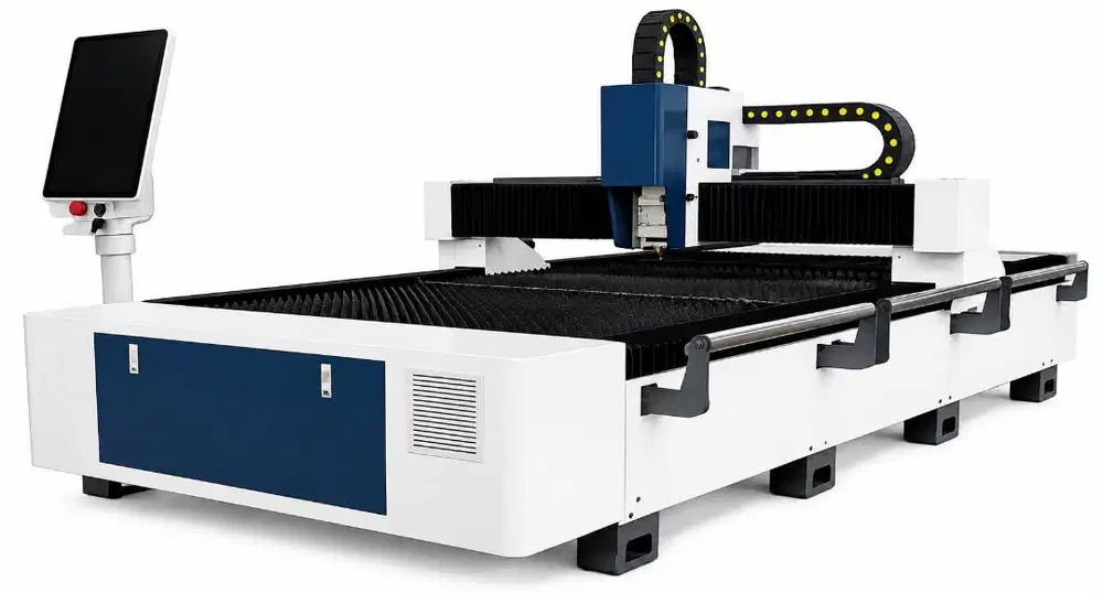 Mesin Potong Plat / Fiber Laser Cutting Metal EA3015 1500w  Raycus