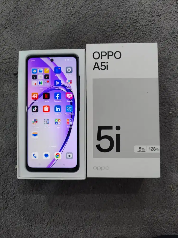 Oppo A5i 4+4/128 gb fullset resmi
