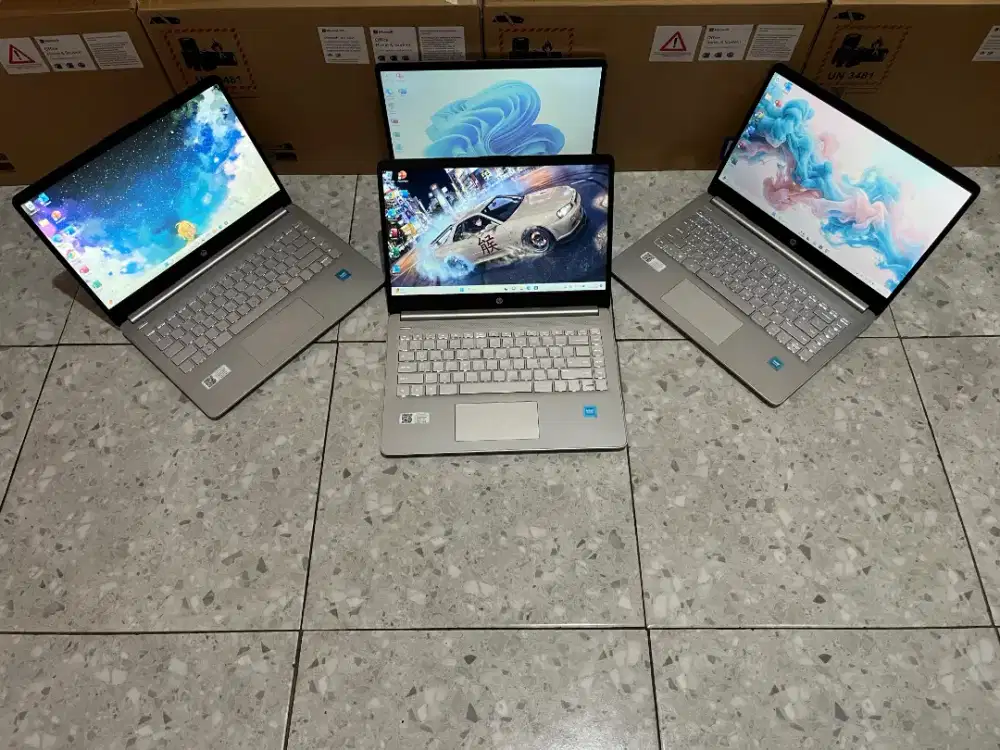 HP 14s Intel N4500 RAM 8GB SSD 512GB Garansi Resmi 2027
