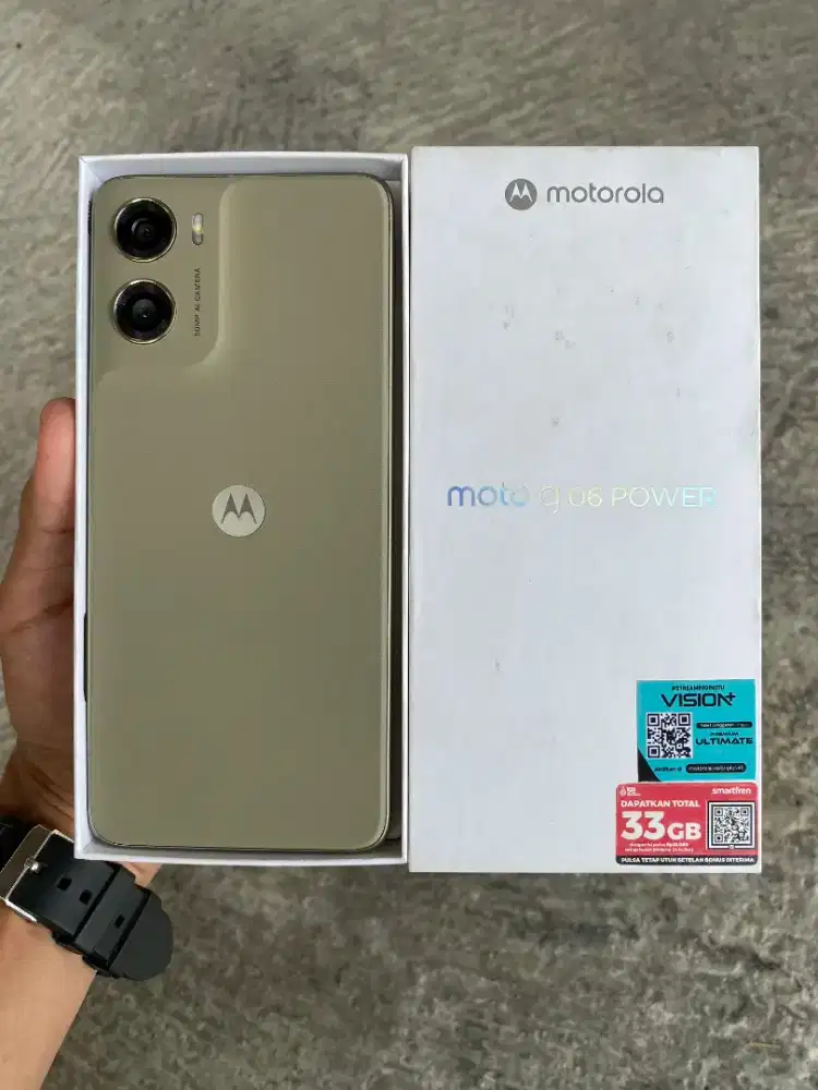 Motorola g 06 Power 8/128 (Pantone Laurel Oak), Likenew, Grs Agus 2027