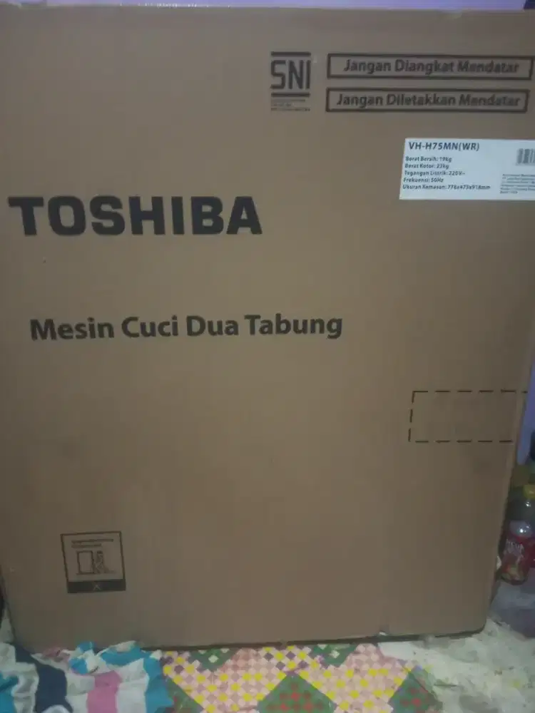 Mesin cuci 2 tabung merk toshiba